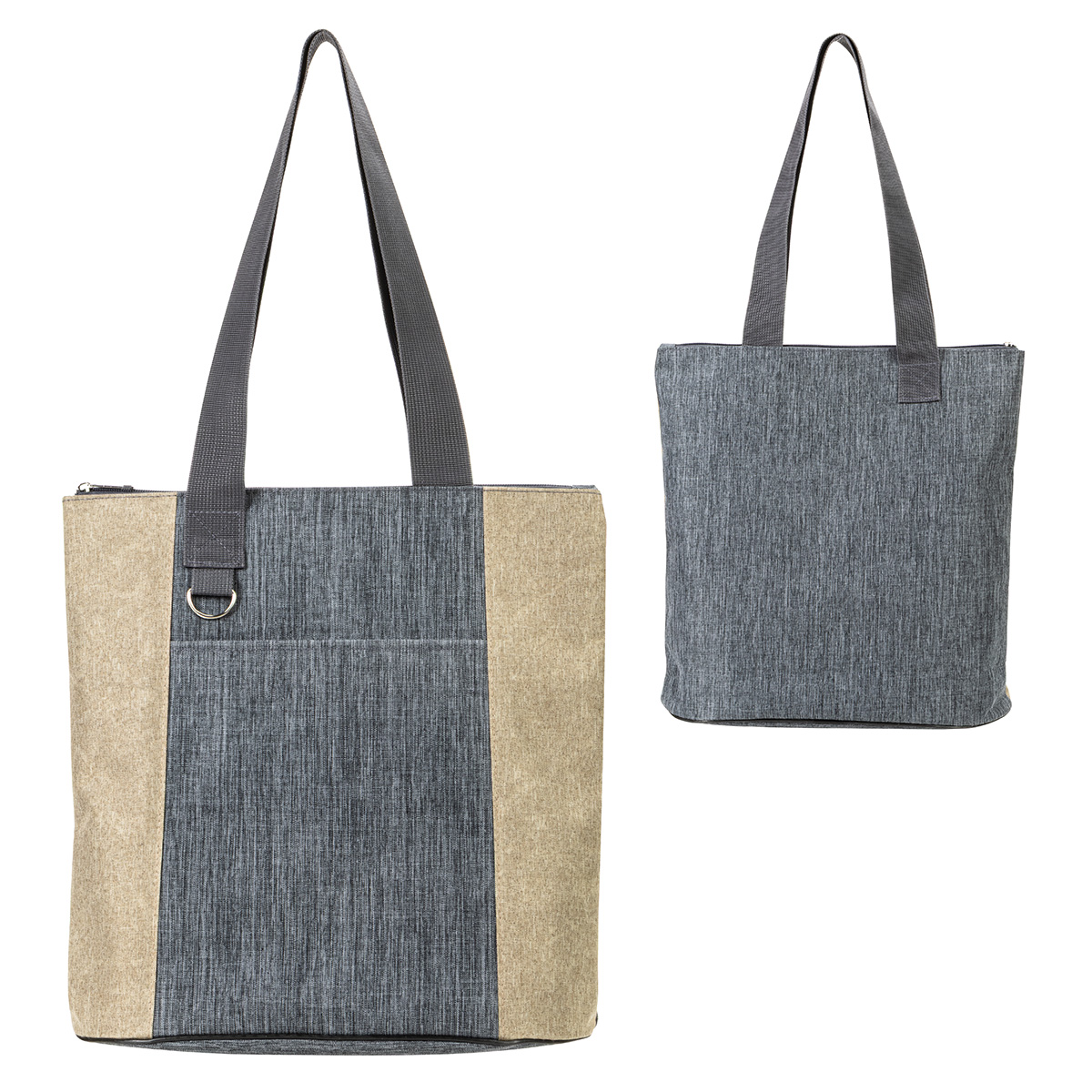 Kenmore Heathered Polyester Event Tote, custom tote bag with logo imprint 7