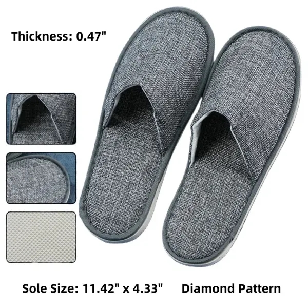 Disposable Linen Slippers - Premium Quality Comfort 9