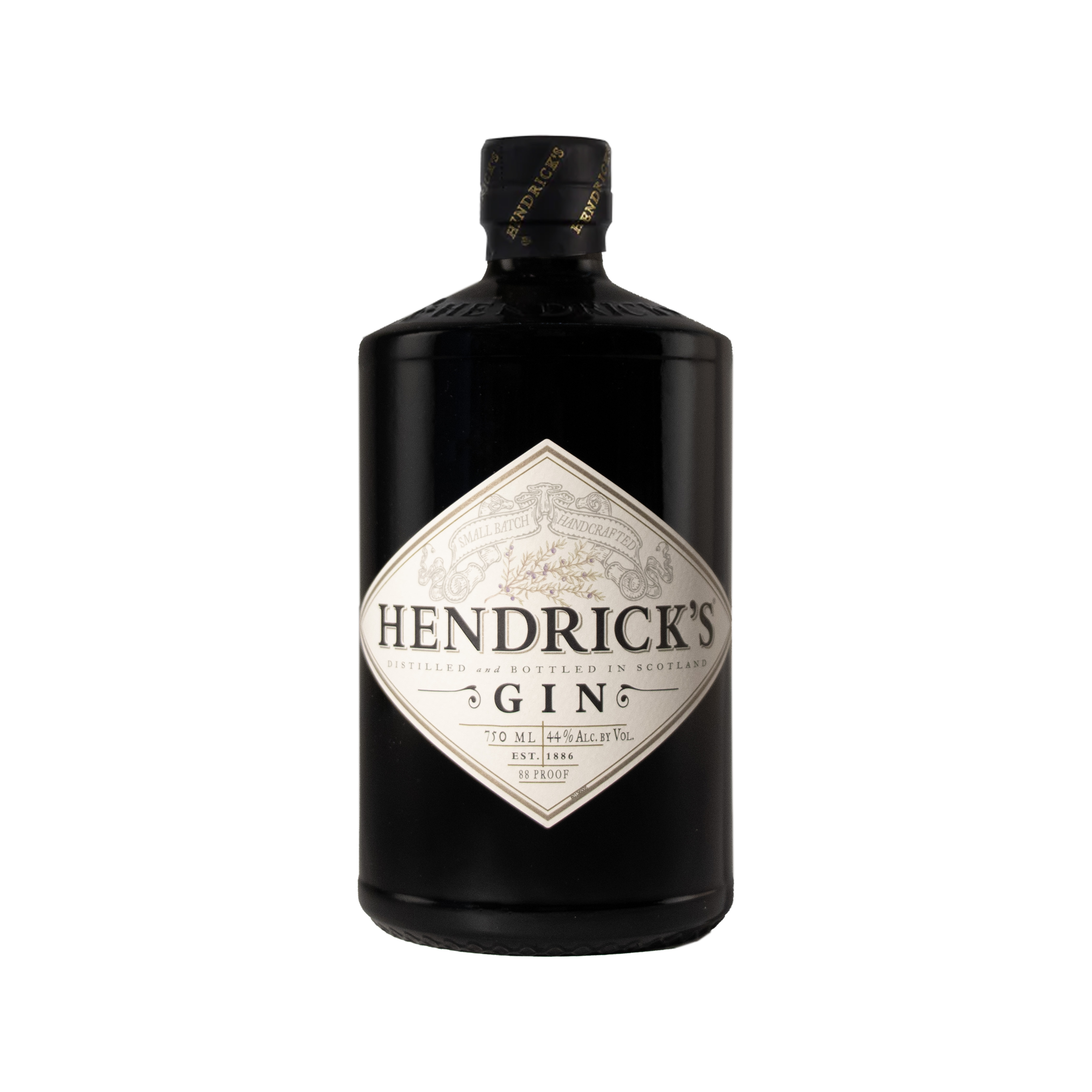Etched Hendrick's Gin Liquor Bottle 1