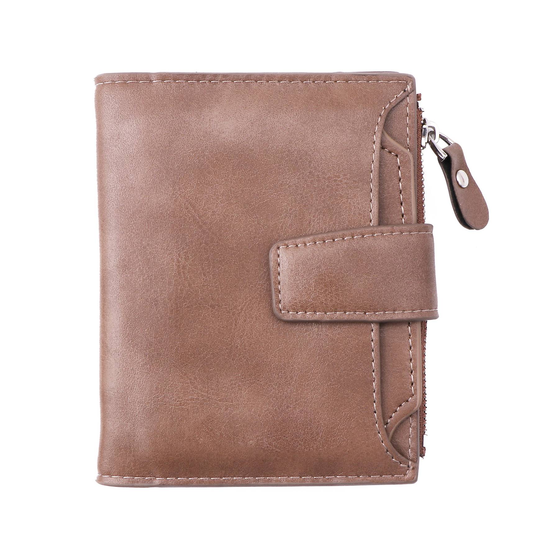 PU folding buckle small wallet 1