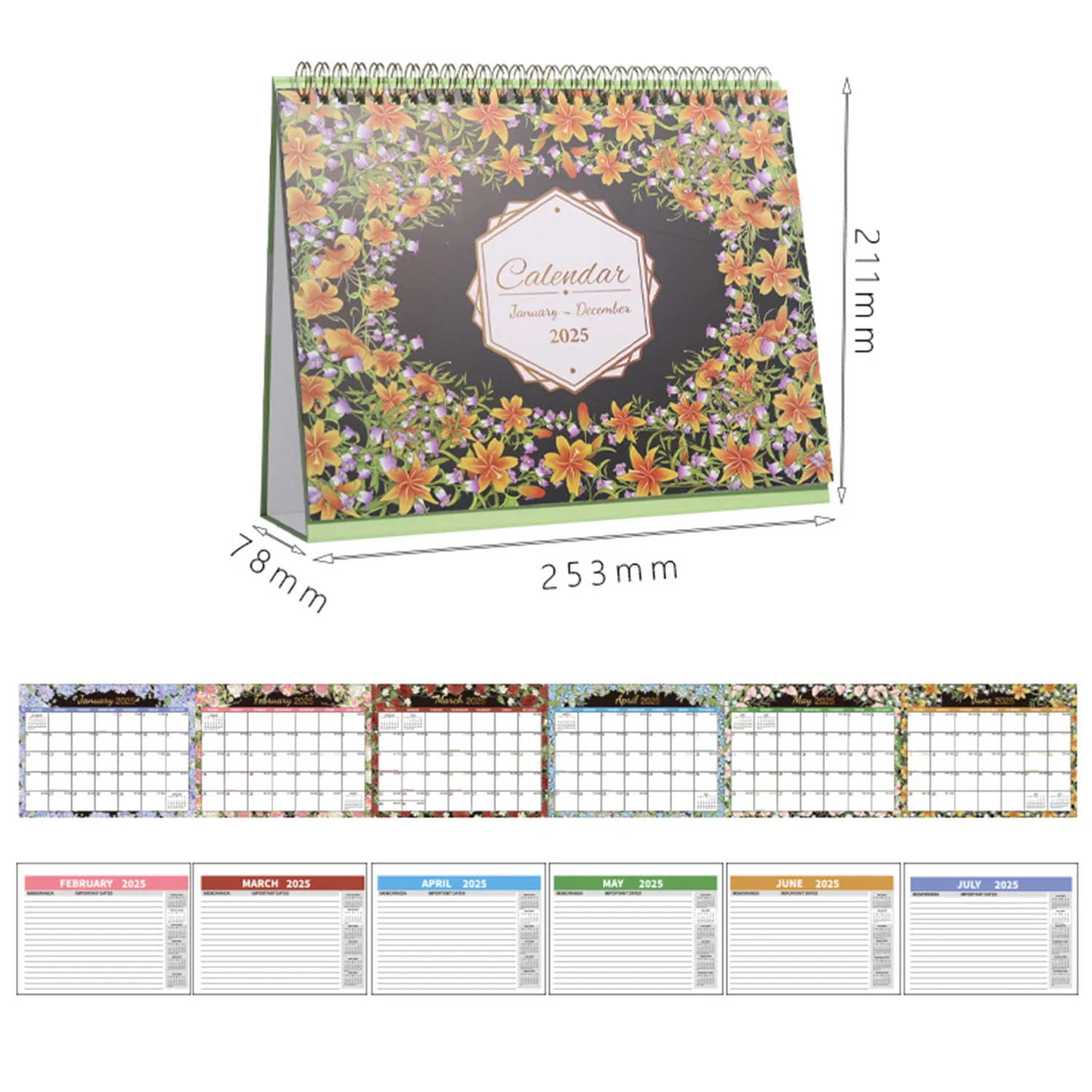 2025 Flower Page-Turning Calendar 10