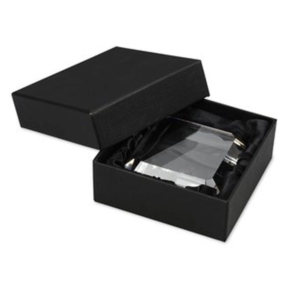 Square Beveled Clear Crystal Paperweight 3