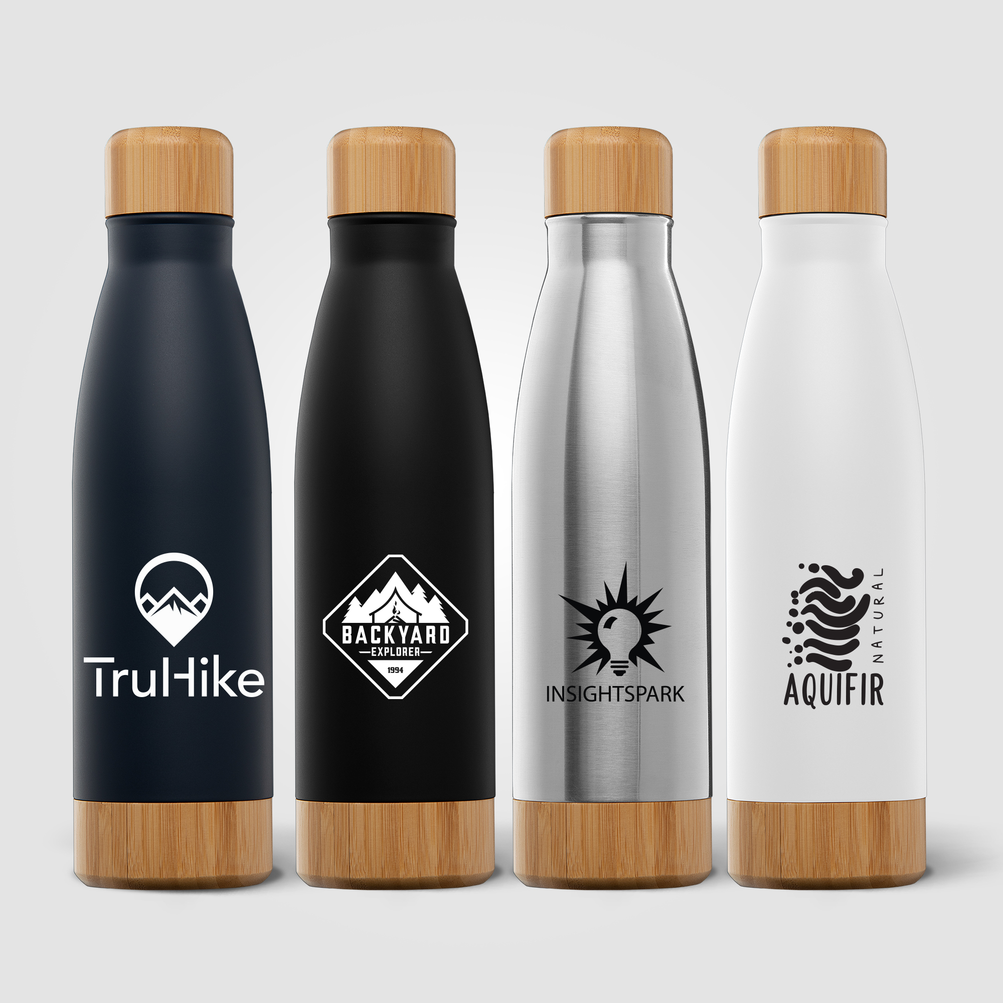 Ibiza Bamboo - 21 oz. Double-Wall Stainless Bottle 10