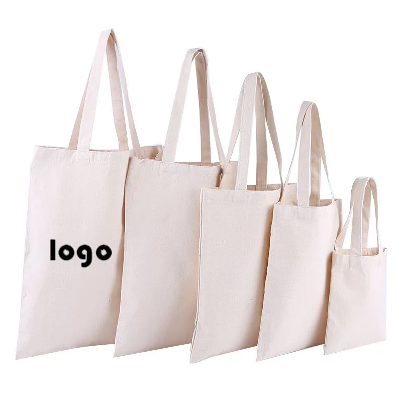 Digital Printing Reusable Canvas Bag, custom tote bag with logo imprint 2