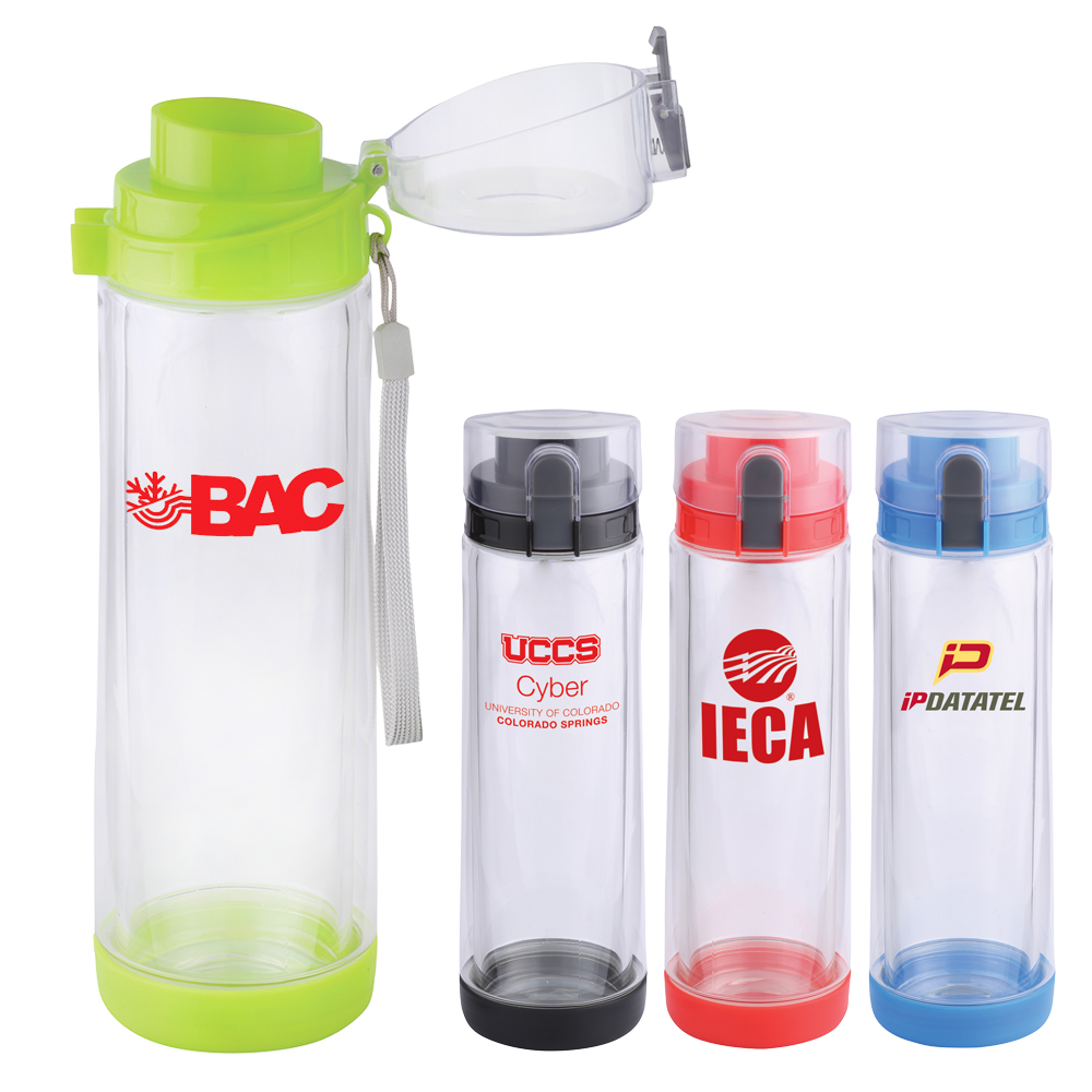20 Oz. Double Wall Glass Bottle w/Tritan Exterior 2