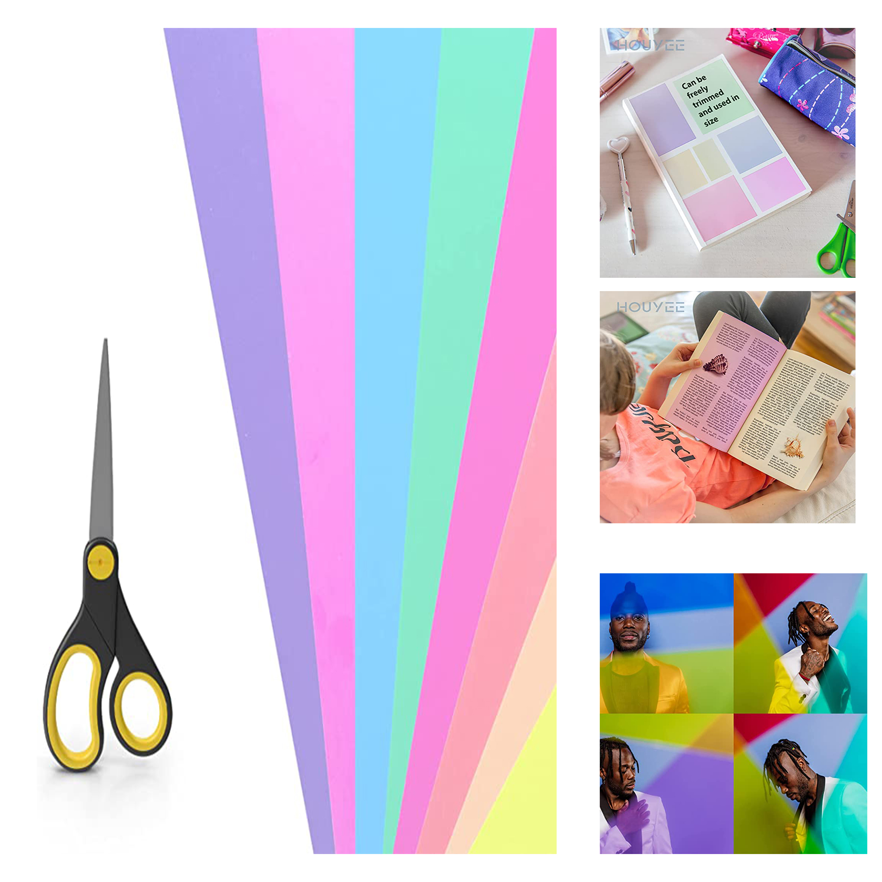 8.5 x 11 Inches Color Covered Barrier Reading Card 2