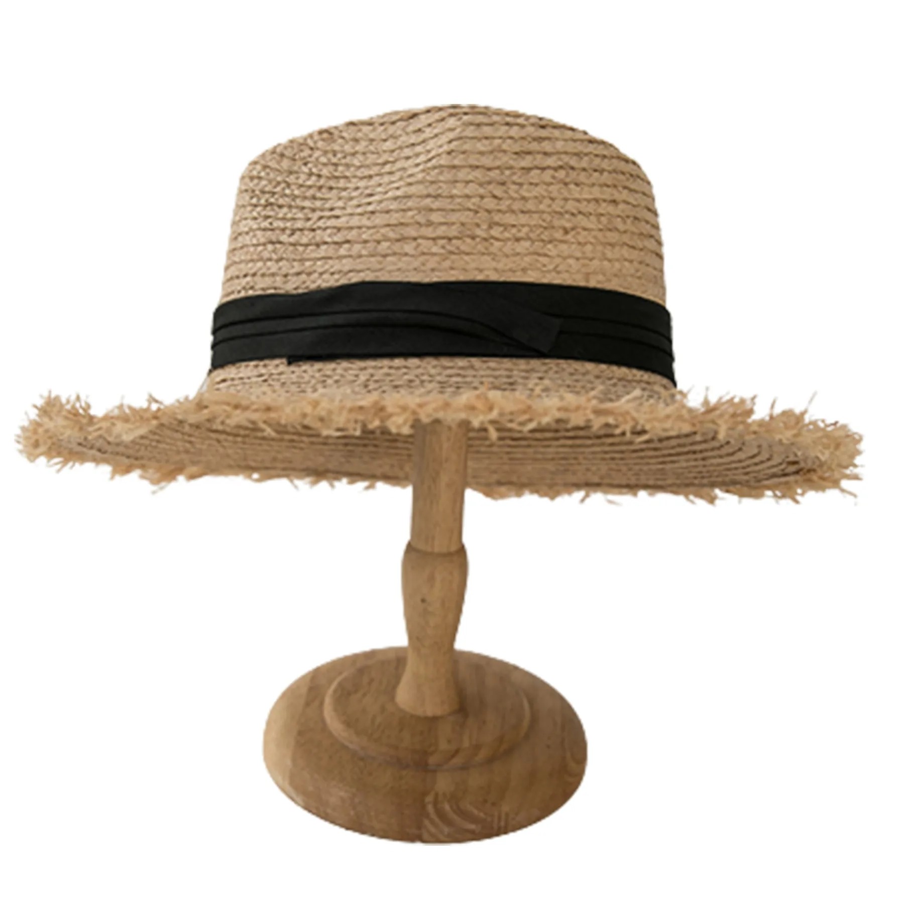 Wide Brim Straw Roll Up Hat 2