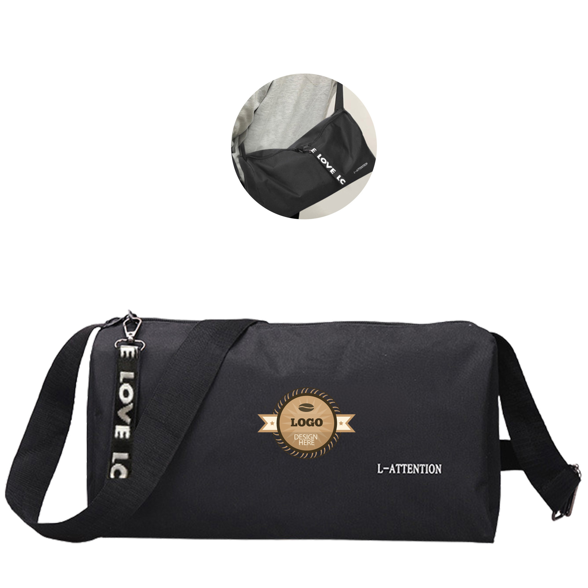 MOQ 50 Customizable Travel Sling Bag for Gym and Yoga 2
