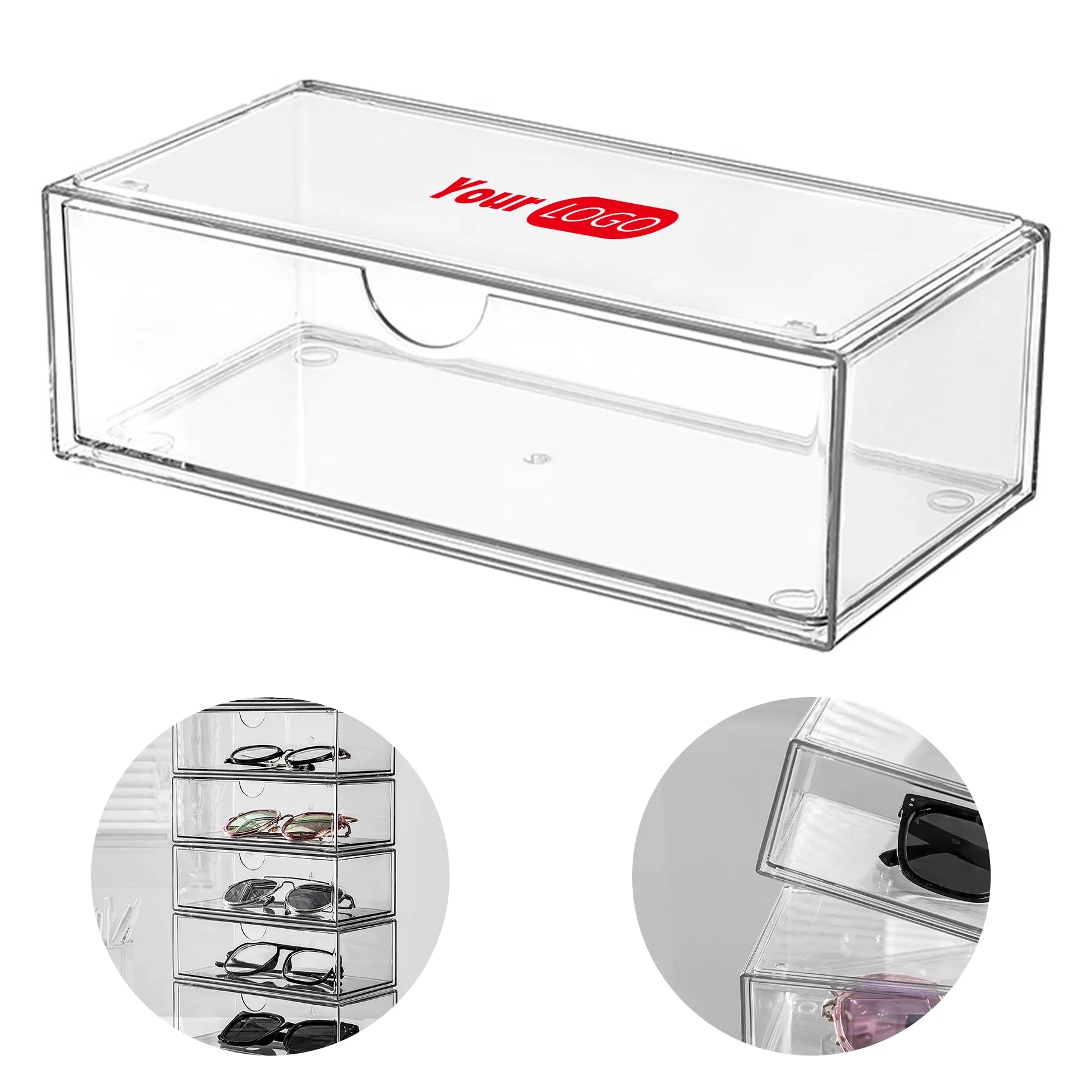 Pet Stackable Desktop Glasses And Sunglasses Display Box