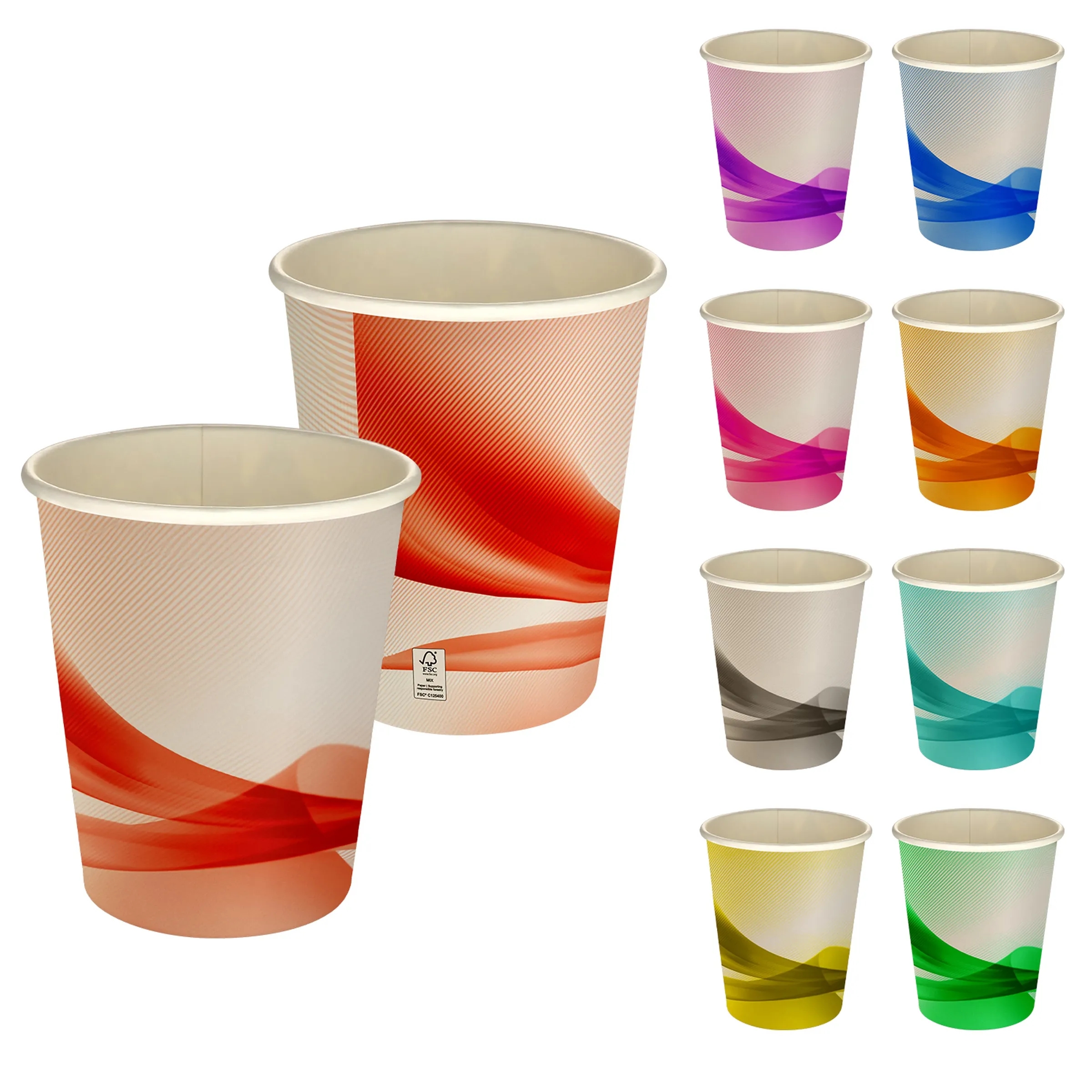 5 oz Full Color Groovy Paper Cup 8