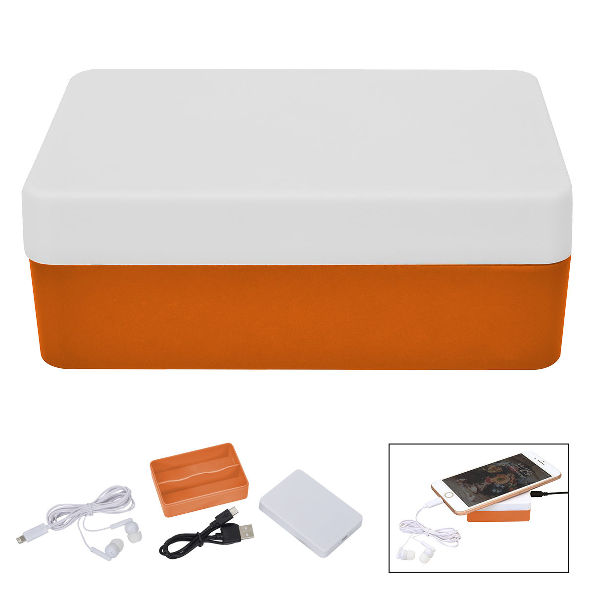 3-In-1 Stowaway Wireless Charging Kit With Earbuds 7