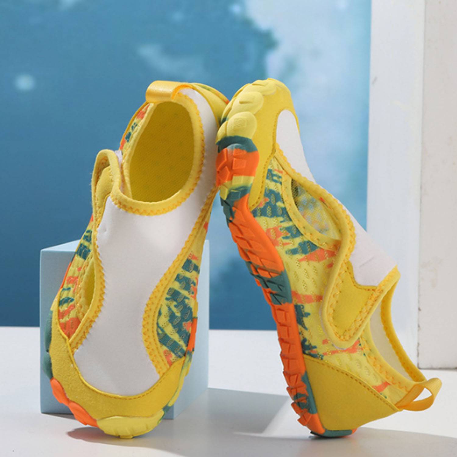 Breathable Rubber Kids Swim Shoes w/ Anti-Slip Sole 5