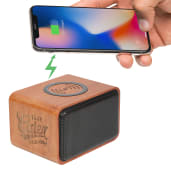 Wood Bluetooth Speaker with Wireless Charging Pad 37