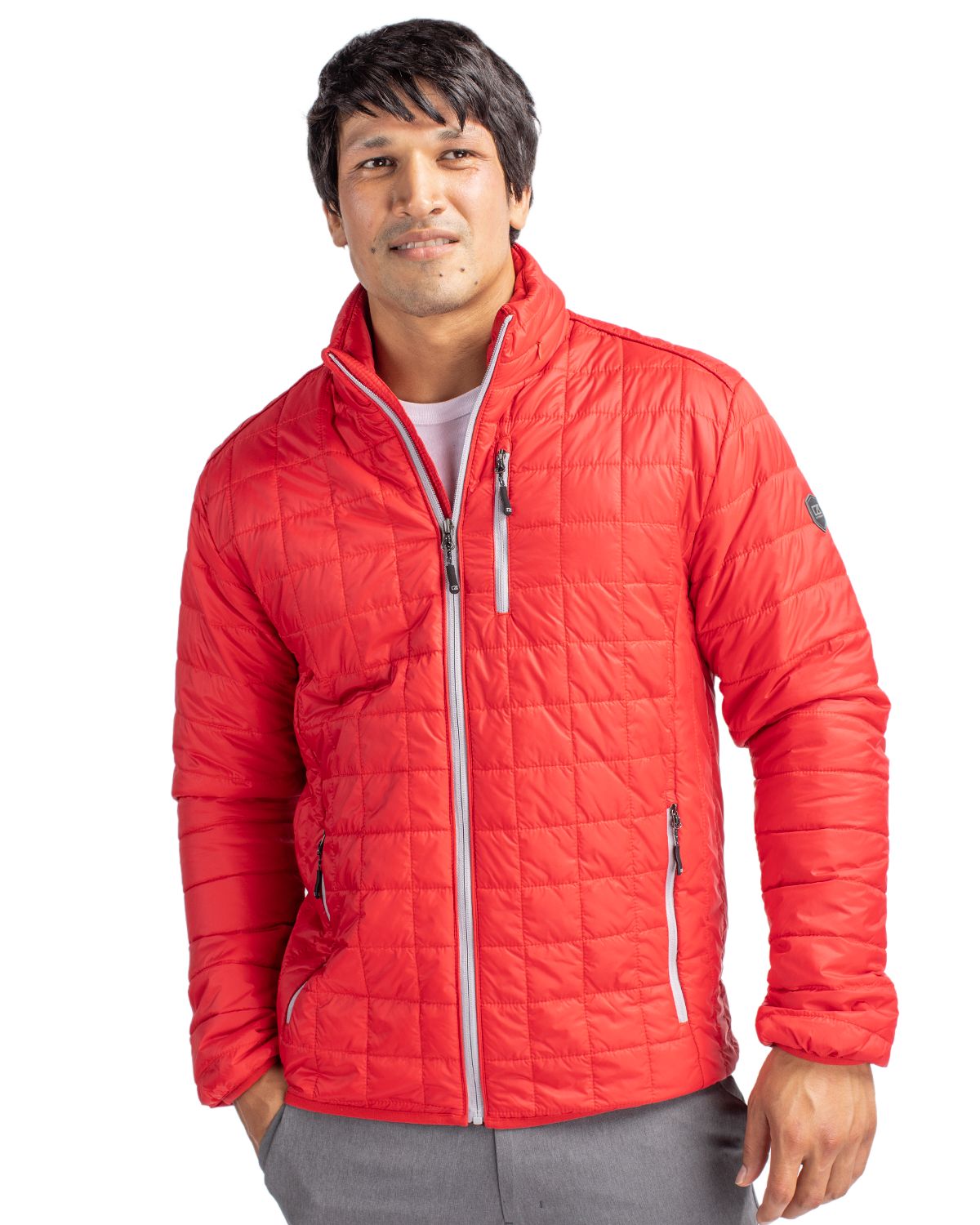 Cutter & Buck Rainier Recycled Insulated Puffer Mens Full Zip Jacket 9