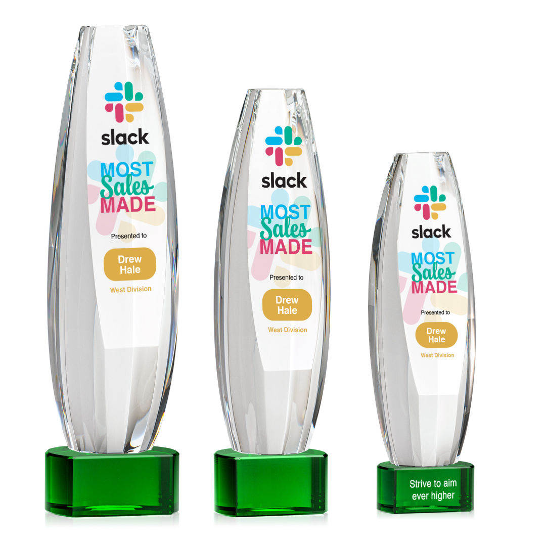 Hoover VividPrint™ Award on Paragon Base - Green 3