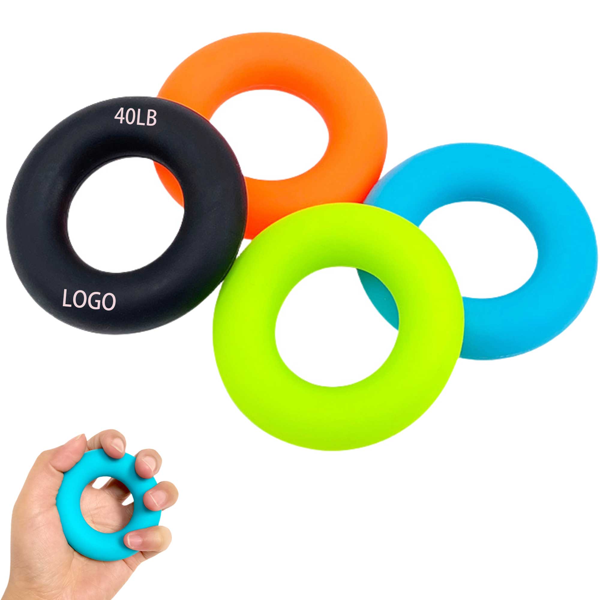 Silicone Hand Grip Strengthener Ring 4