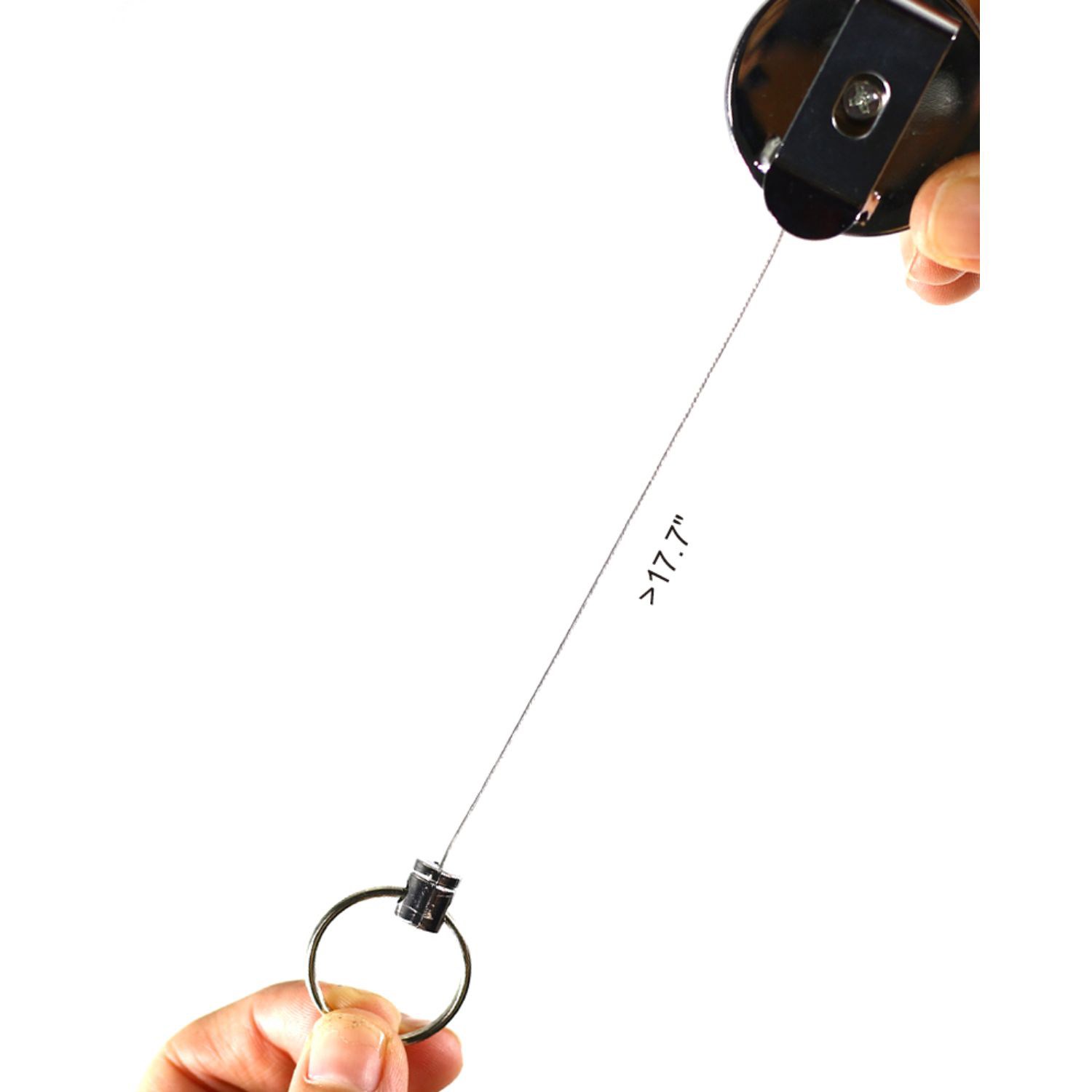 Full Body Metal Round Badge Reel w/ Keyring 1