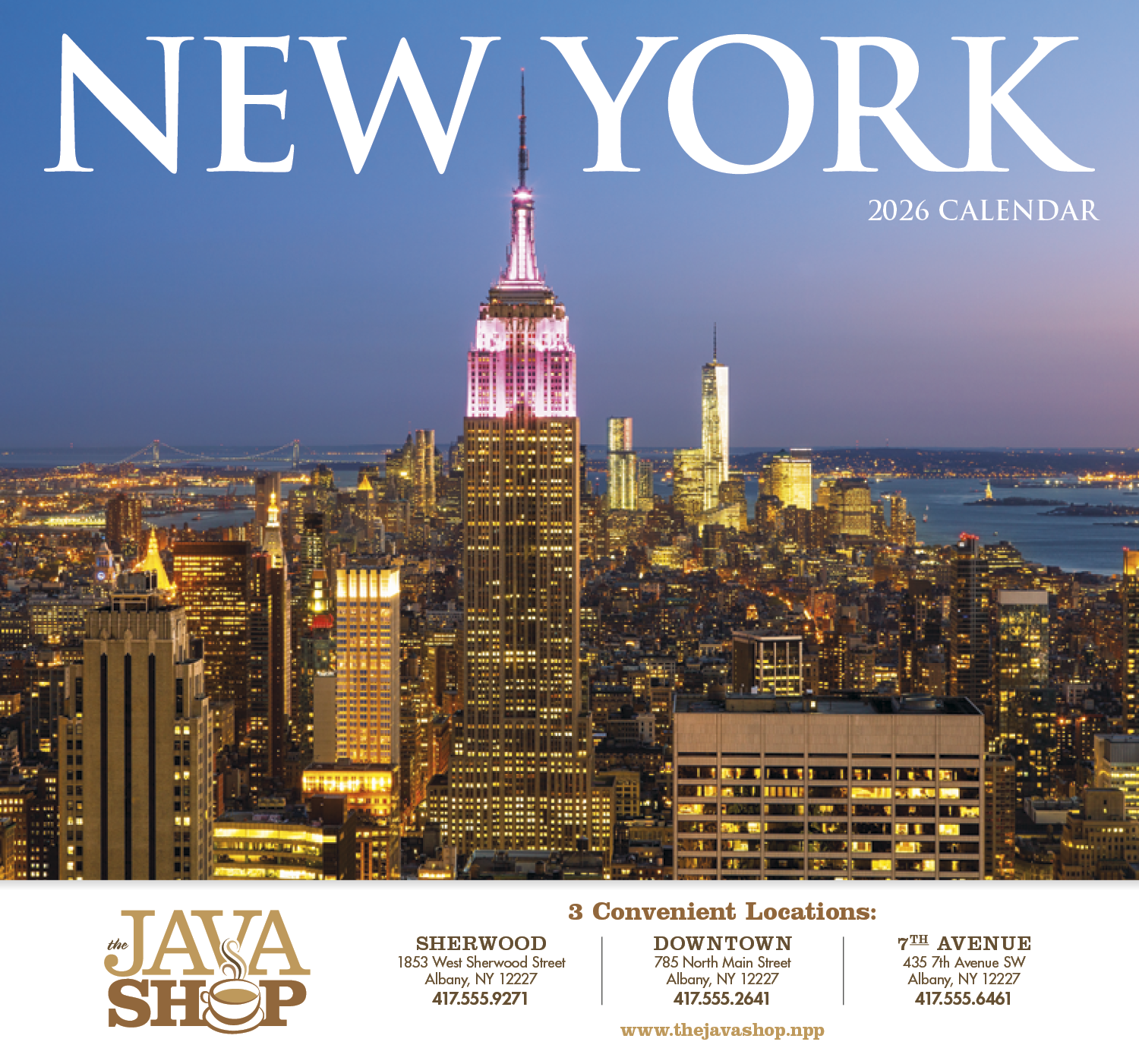 HotLine® Products New York Appointment Calendar - Stapled 17