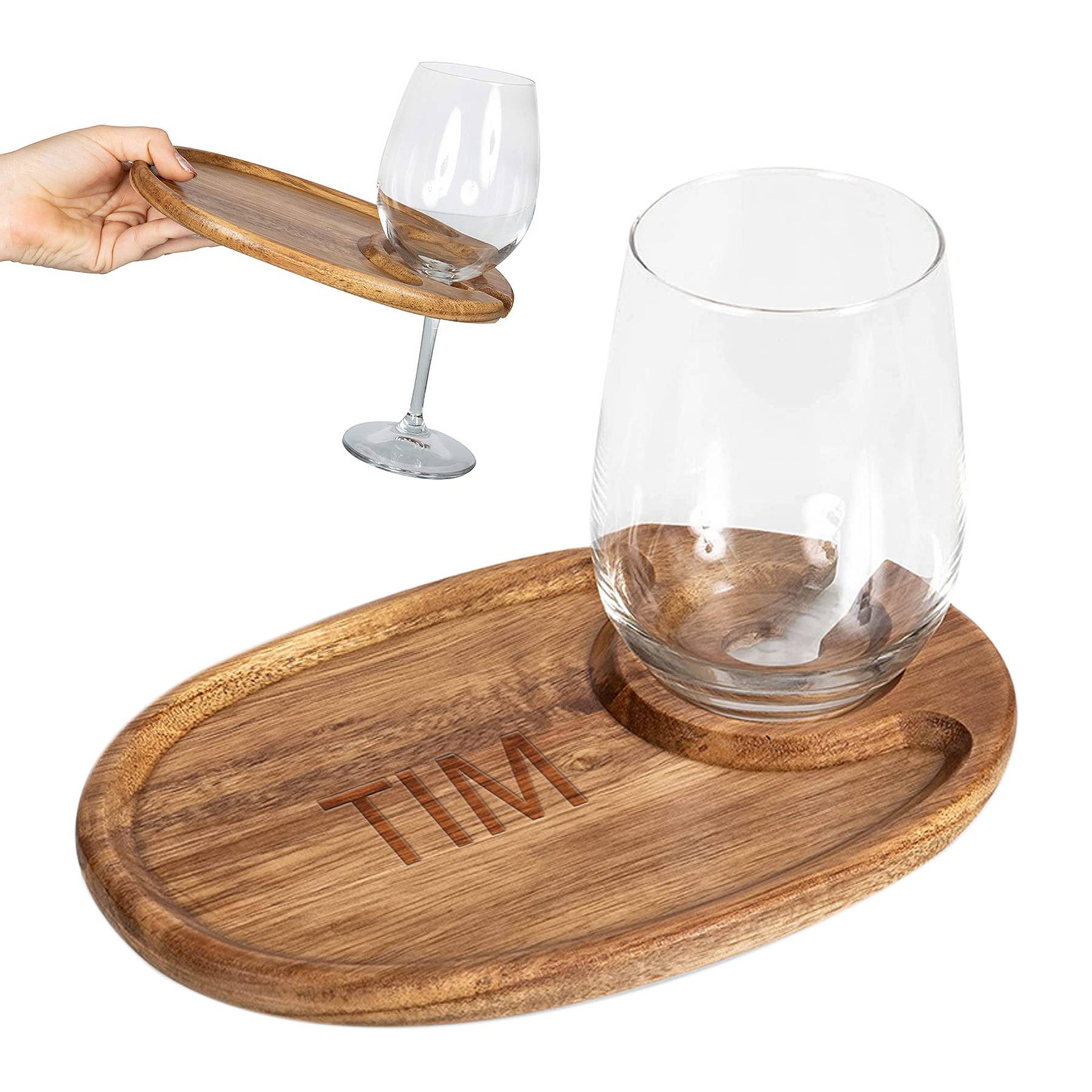Cocktail Plate with Glass Holder 5