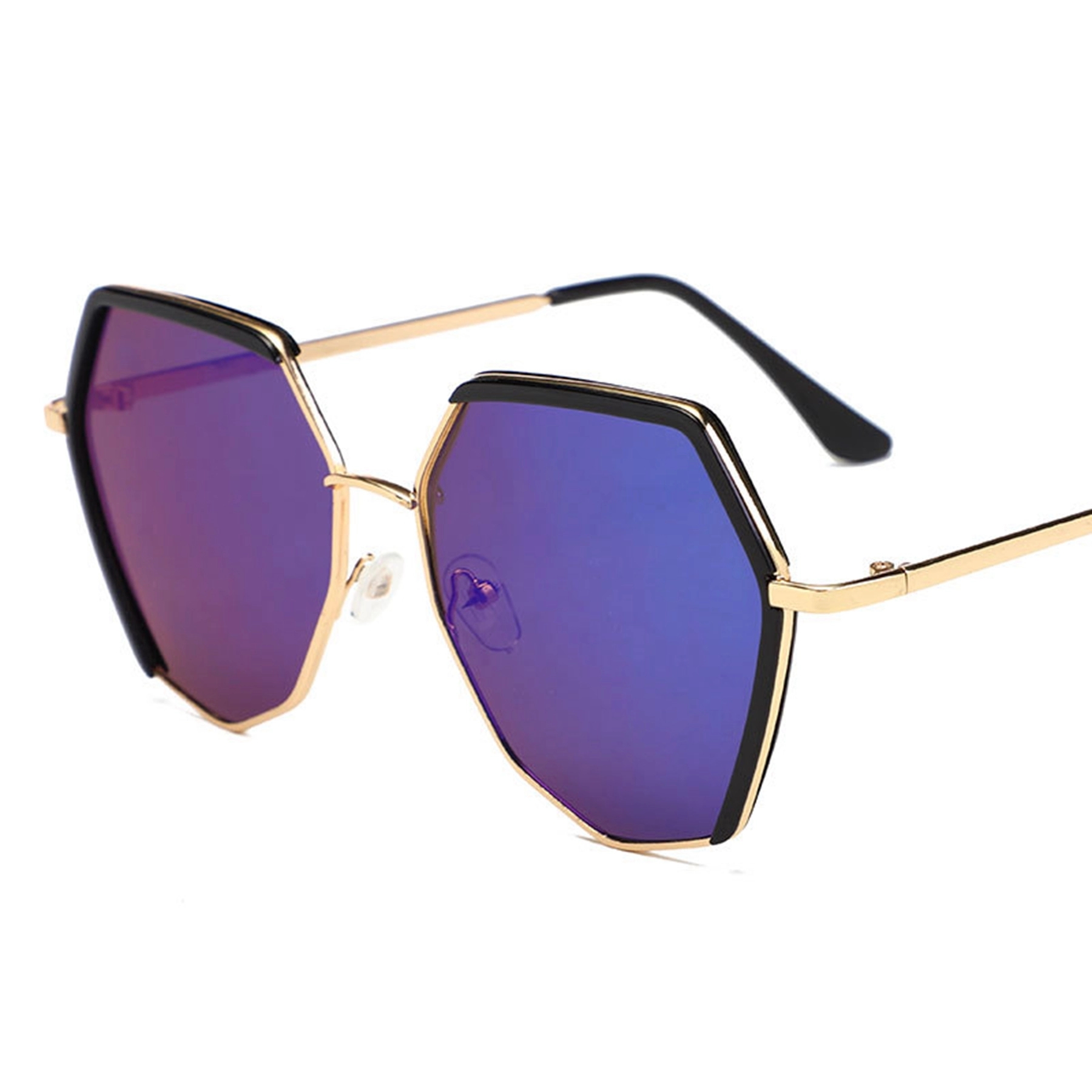 Polygon Frameless Big Frame Sunglasses 7