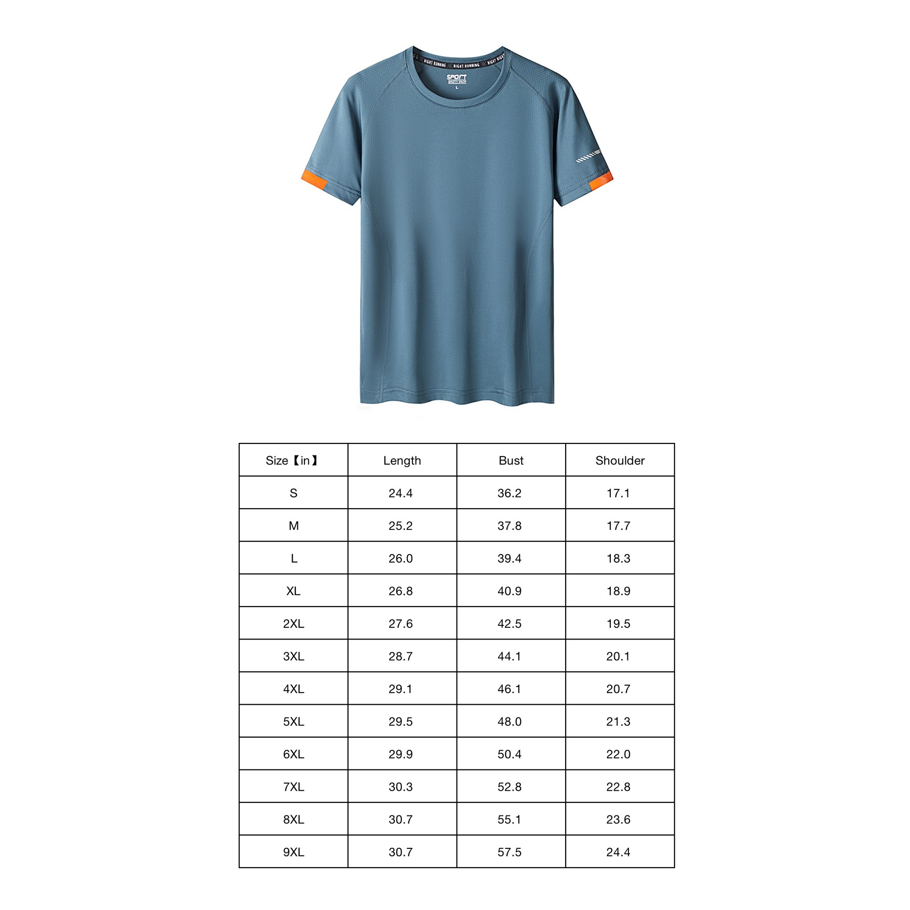 100% Polyester Quick Drying Sports Short Sleeve 1