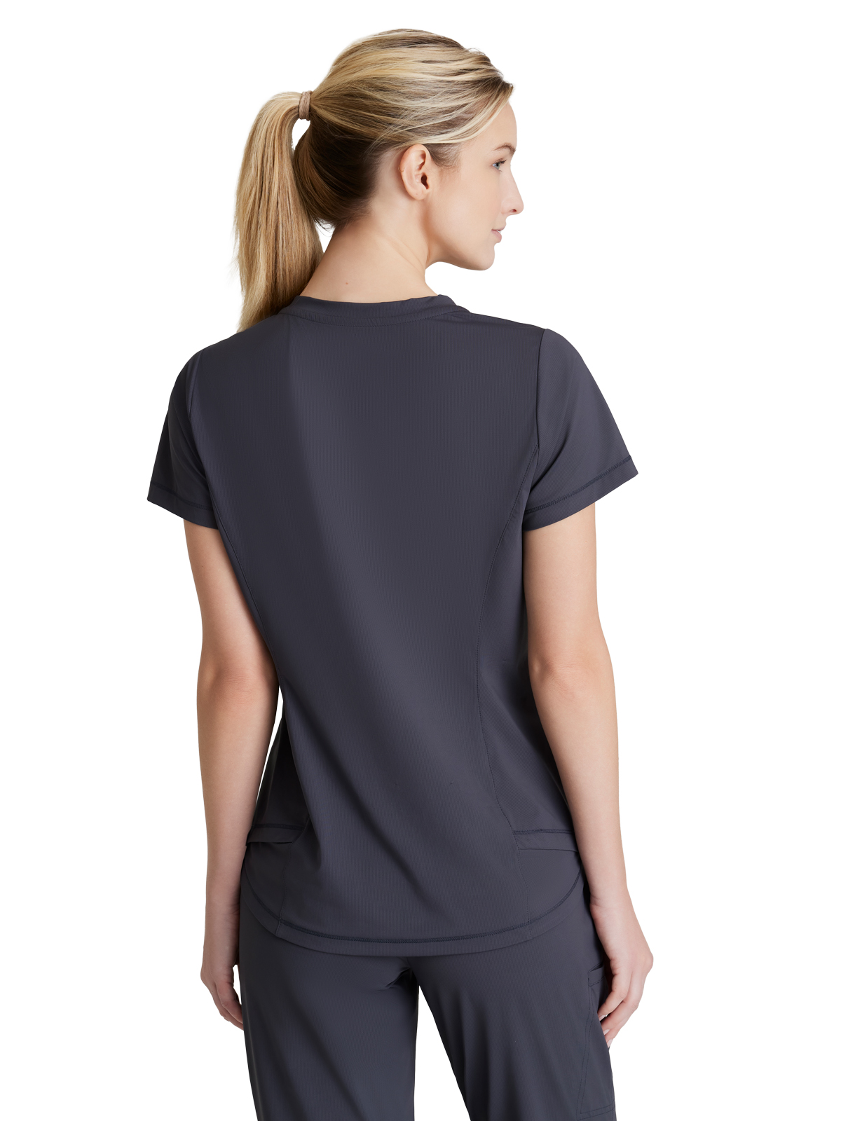 Skechers Slip-Ins - Women's One-Pocket Curved Neck Flow Scrub Top 10