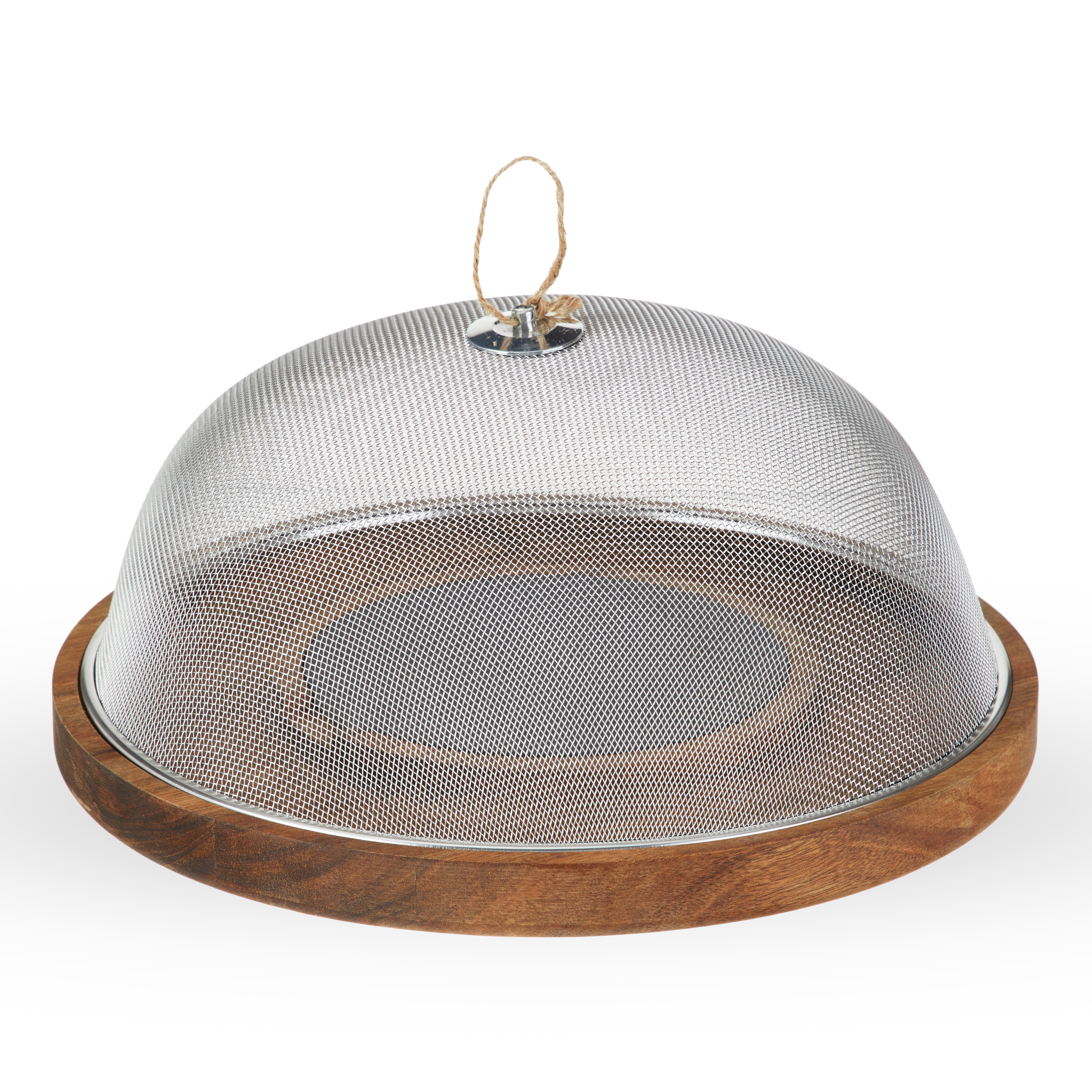 Twine Living® Modern Manor Slate & Acacia Cheese Board Dome 9