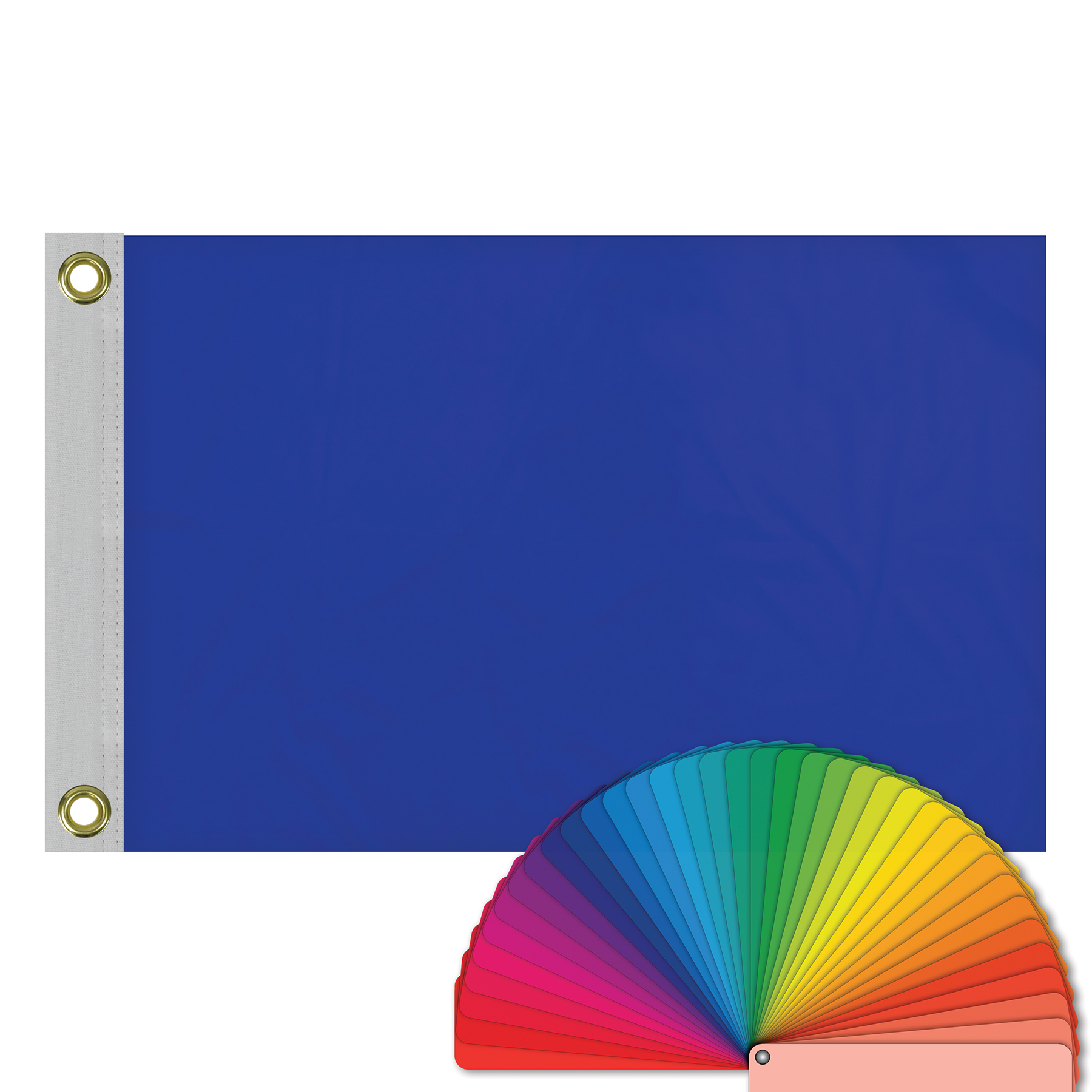 12" x 18" Solid Color Flags with Heading & Grommets 2
