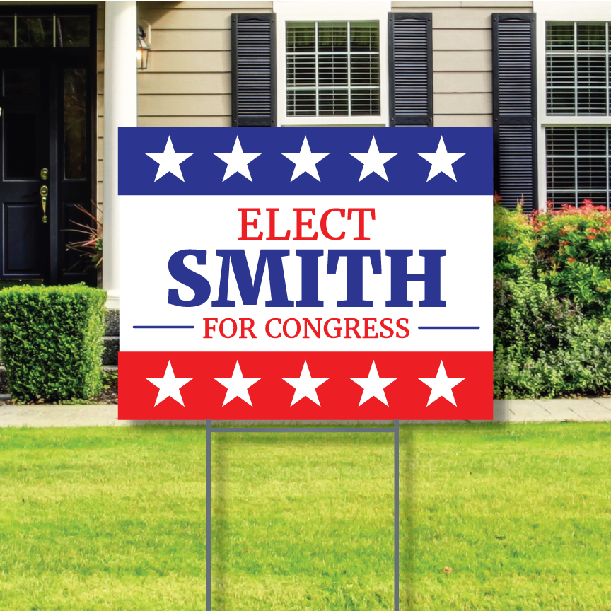 4mm White Coroplast Yard Sign 4