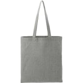 Recycled Cotton Herringbone Tote w/Zip Pocket 12