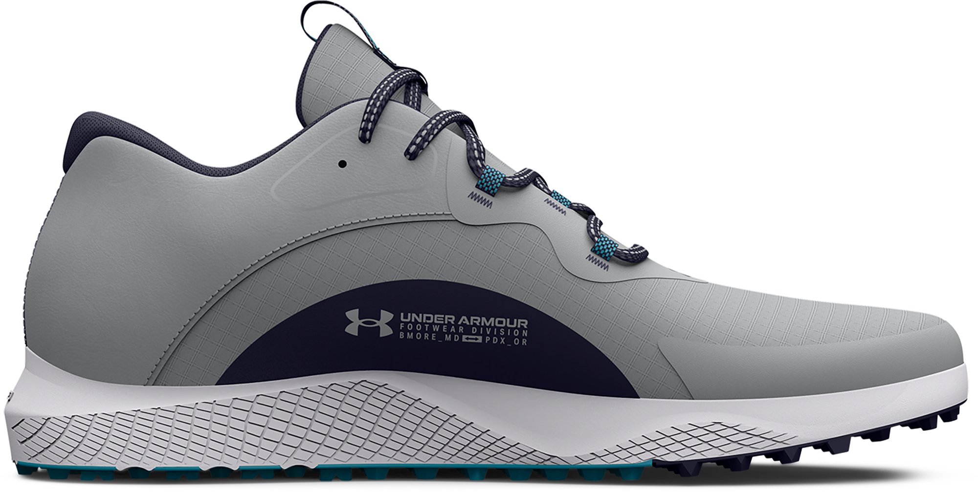 UA Charged Draw 2 Spikeless Men's Golf Shoes, custom athletic wear with logo imprint 3