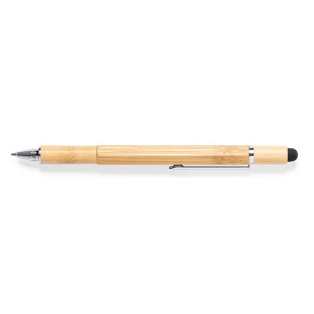 Bamboo Multi-Tool Pen - 6-in-1 Stylus, Ruler & Level 4