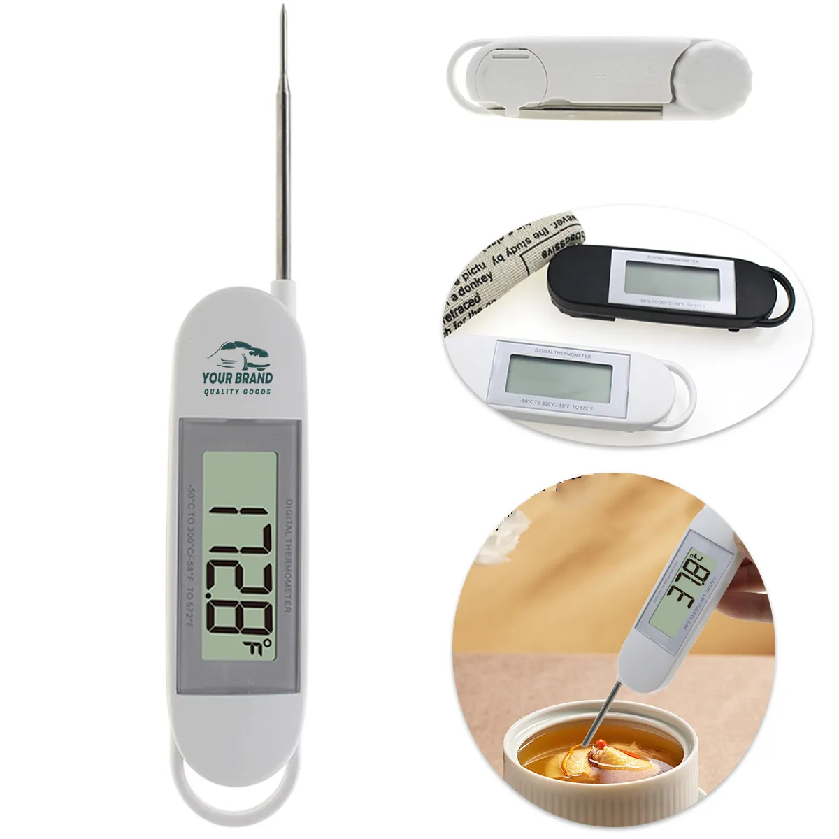 Kitchen Food Instant Read Probe Digital Cooking Thermometer 2
