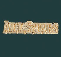 All Stars Metal Chenille Letter Insignia Pin 2