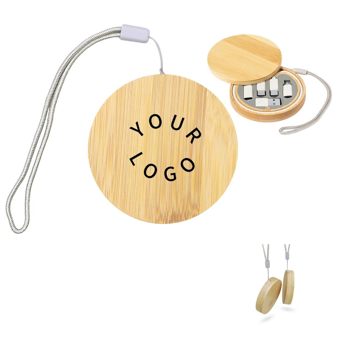 Wheat Straw and Bamboo Charging Accessory Set 2