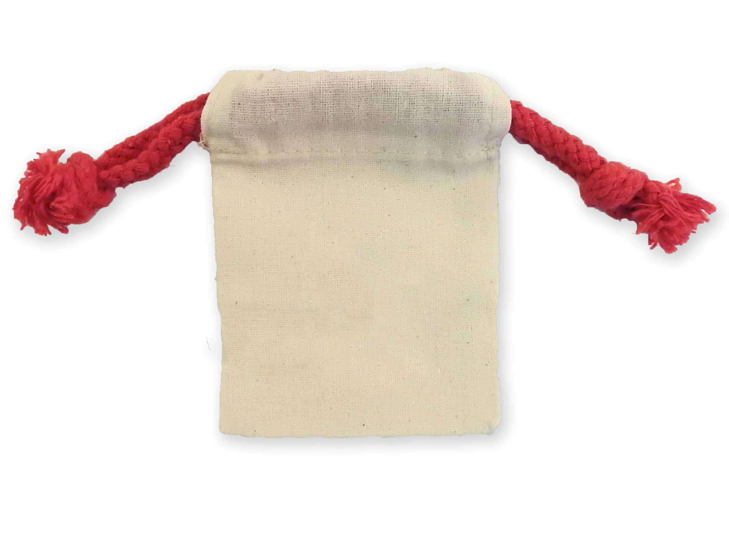 "RED" SeriesCotton Drawstring Bags 3 x 4" 1