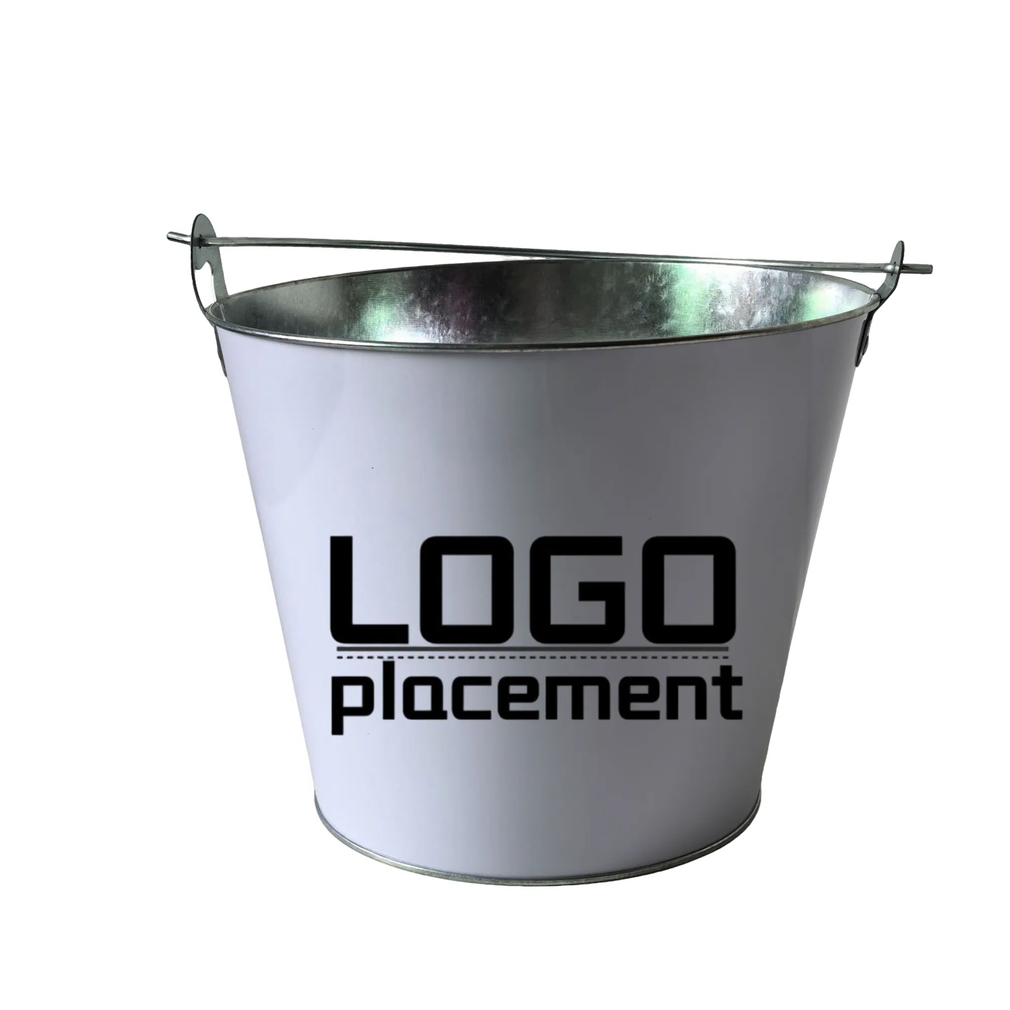 Custom 5 QT Galvanized Metal Ice Bucket/ Beer 4