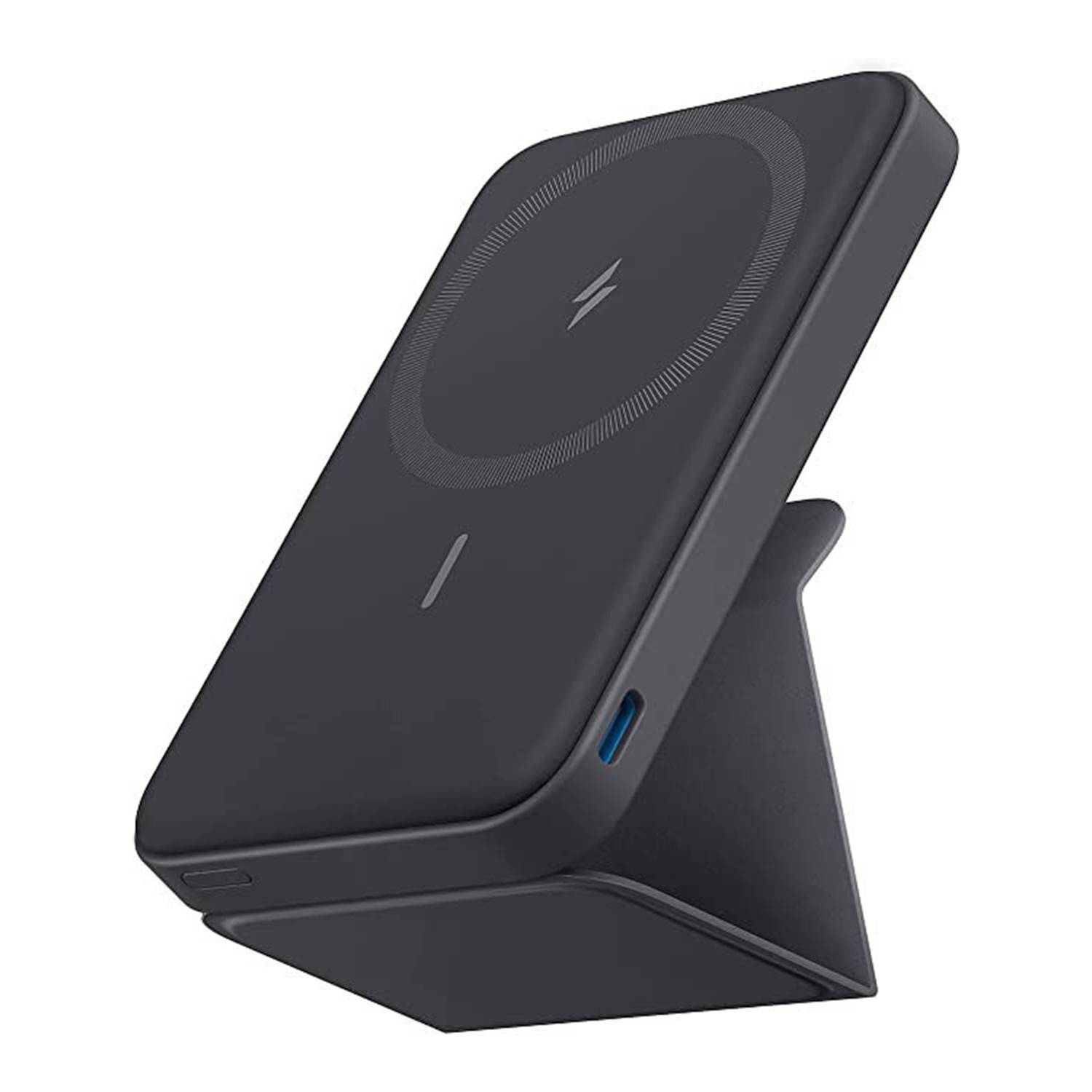 Magnetic Wireless Portable 5000mAh Mobile Power with Stand 4