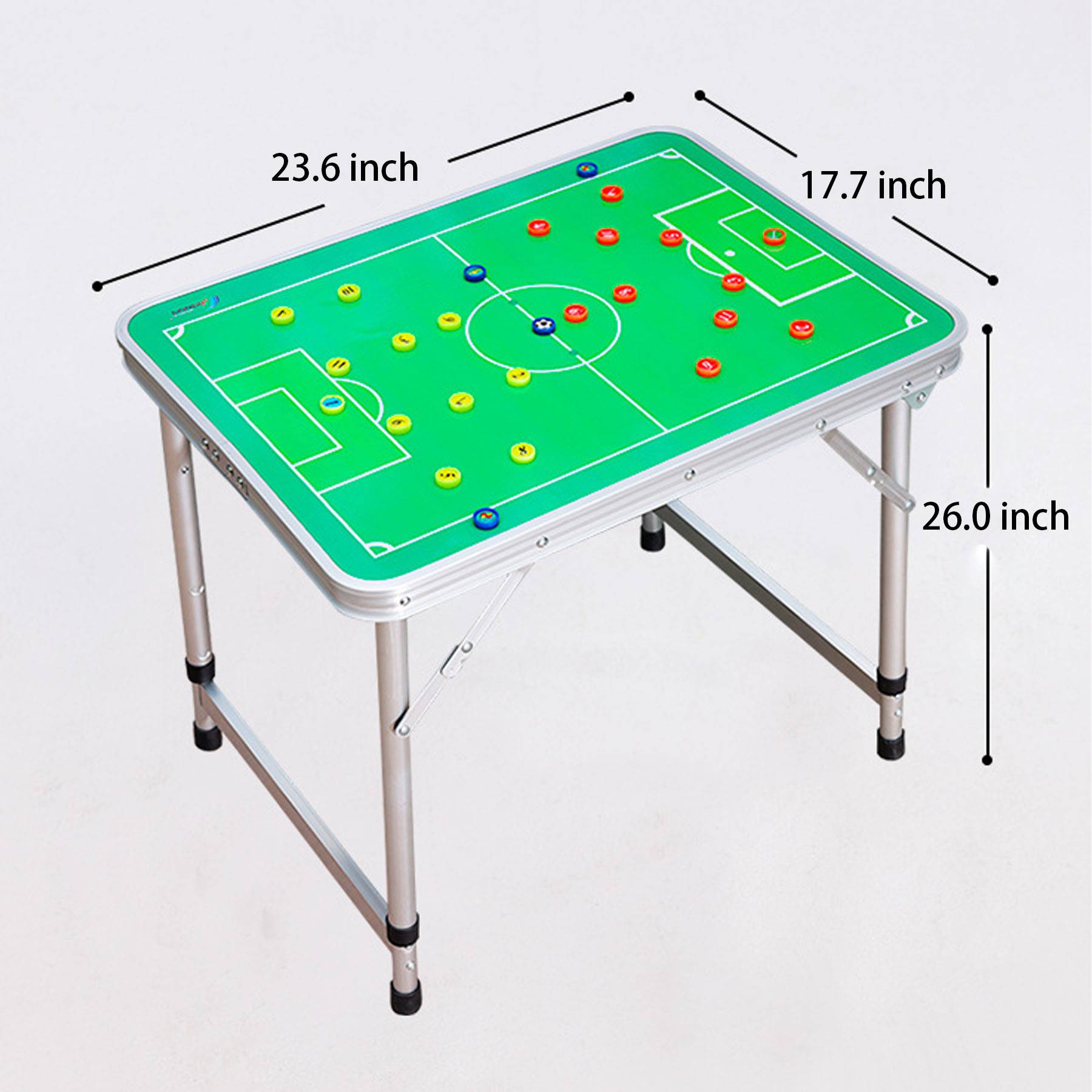 Aluminum alloy folding portable magnetic football board 3