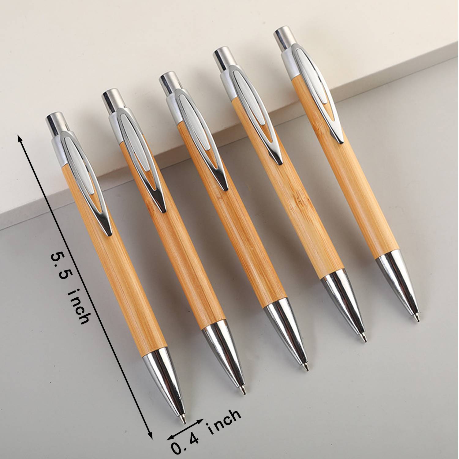 School Eco-Frendly Bamboo Neutral Pens 3