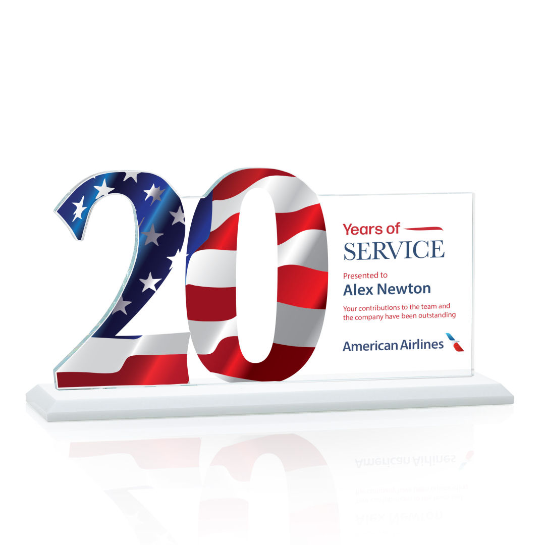 Hazelton VividPrint™ Award - White 4