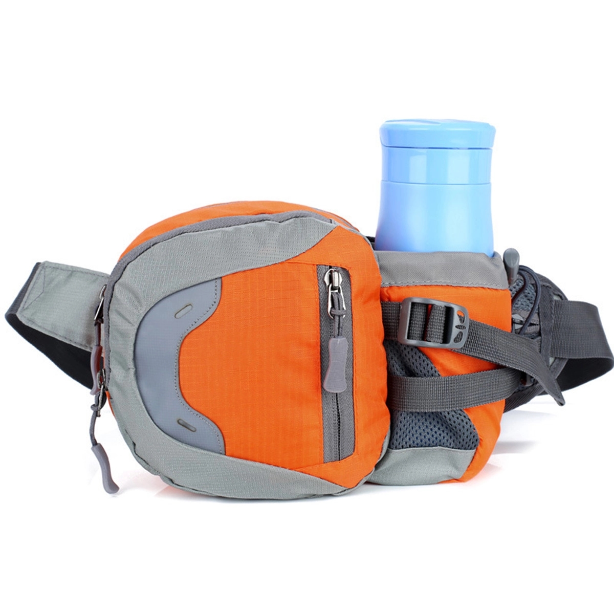 Portable Fanny Pack Sport Waist Bag with Bottle Holder 8