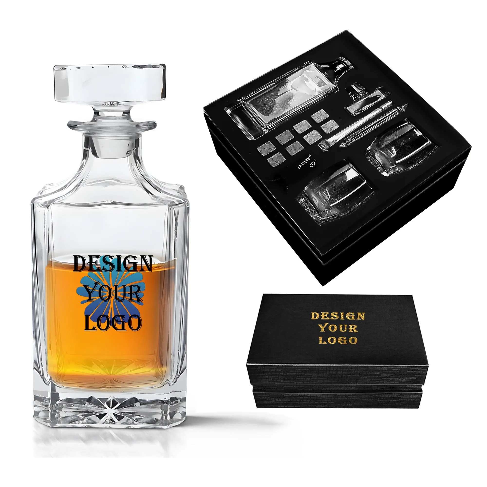 Whiskey Decanter Set Gift Box 3