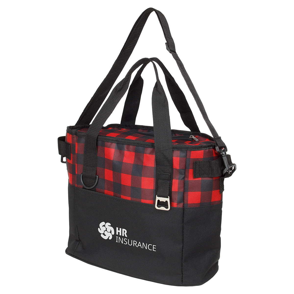 Plaid Insulated Cooler Bag 18
