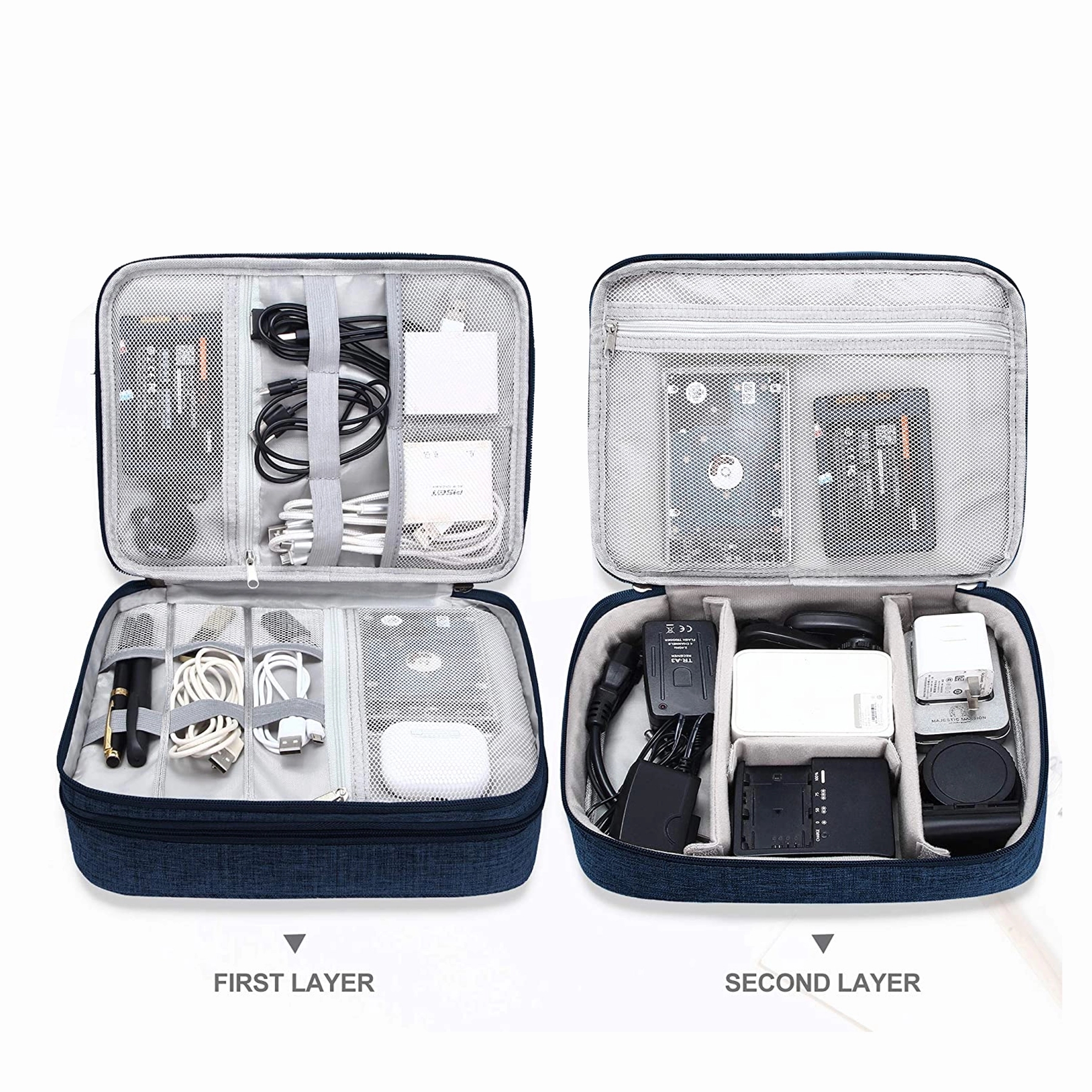 Electronics Organizer Portable Storage Case for Cable 10