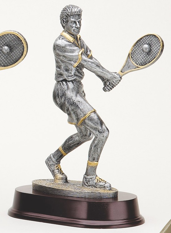 10" Tall Tennis Male Figure Award 1