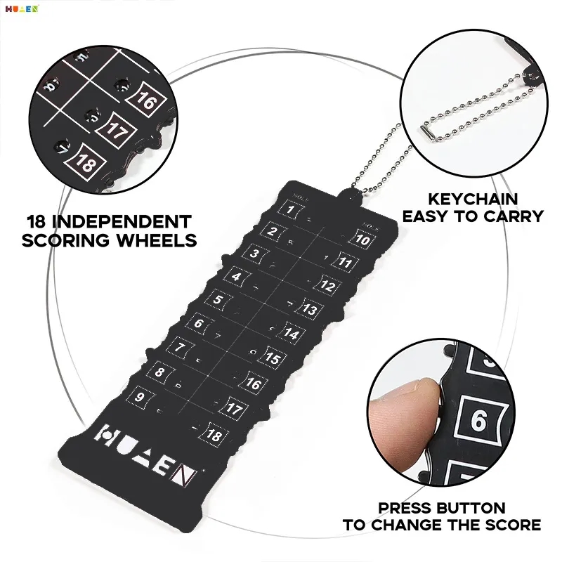 Portable Plastic Golf Stroke Putt Score Counter Tool 2