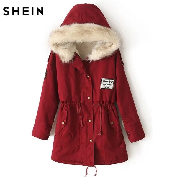 Autumn/Winter Parka with Faux Fur Hood 4