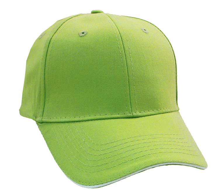 Brushed Cotton Twill Cap w/Sandwich Bill 19