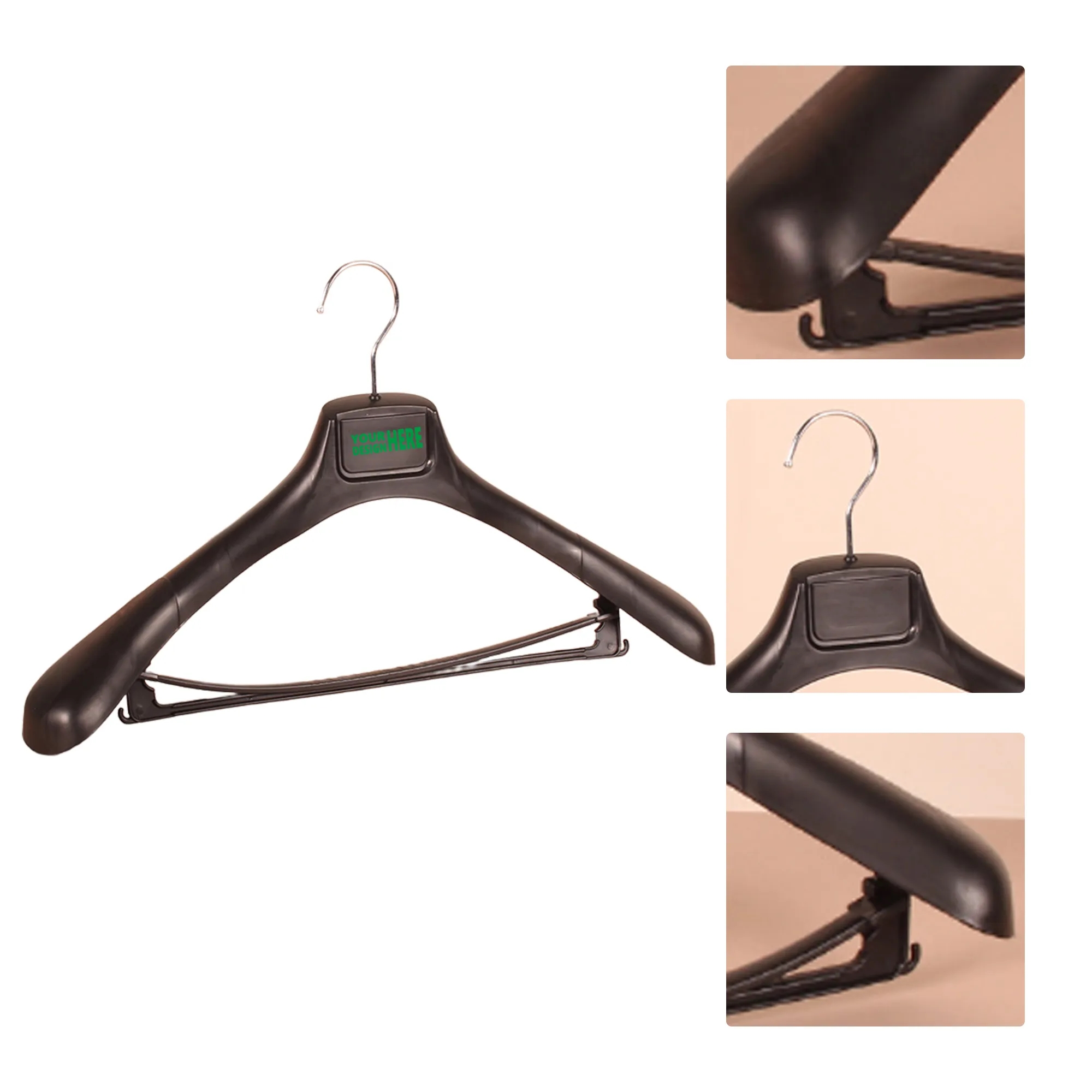 Non-Slip Plastic Hangers for Suits and Coats 1